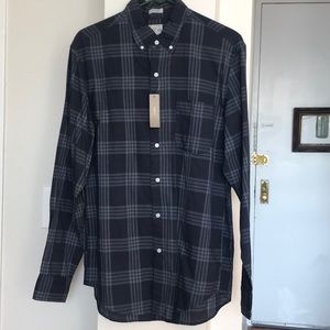 NWT Men’s Navy Plaid J.Crew Button Down